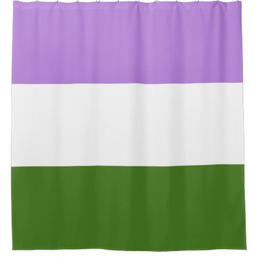 Genderqueer Flag Duschvorhang (Vorderseite)