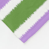 Genderqueer Flag Fleece Blanket (Ecke)