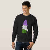 Genderqueer Flag Genderqueer Cat Pride Sweatshirt (Vorne ganz)