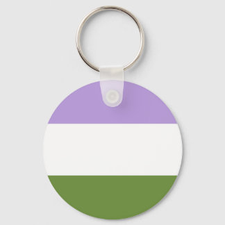Genderqueer Flag Keyring Schlüsselanhänger