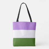 Genderqueer Flag LGBT Tote Bag Tasche (Rückseite)