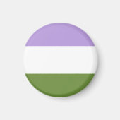 Genderqueer Flag Magnet (Vorne)