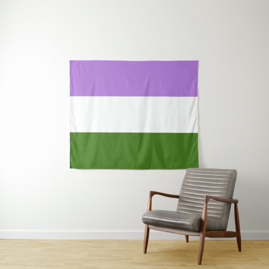 Genderqueer Flag Medium Wandteppich (Beispiel (Horizontal))