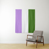 Genderqueer Flag Medium Wandteppich (Beispiel)