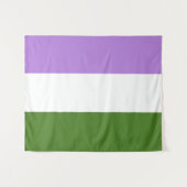 Genderqueer Flag Medium Wandteppich (Vorderseite (Horizontal))
