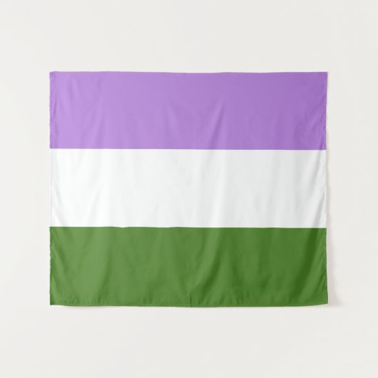 Genderqueer Flag Medium Wandteppich (Vorderseite (Horizontal))