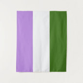 Genderqueer Flag Medium Wandteppich (Vorderseite)