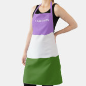 Genderqueer Flag Mit Monogramm Schürze (InSitu)