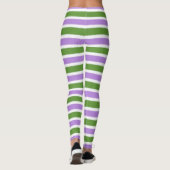 Genderqueer Flag Narrow Stripe Leggings (Rückseite)