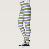 Genderqueer Flag Narrow Stripe Leggings (Links)