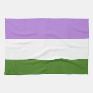 GENDERQUEER FLAG ORIGINAL -.png Geschirrtuch