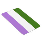 GENDERQUEER FLAG ORIGINAL -.pnng Magnet (Rechte Seite)