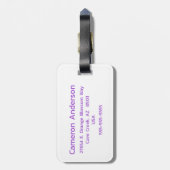 Genderqueer Flag Personalisiert Gepäckanhänger (Rückseite vertikal)