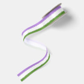 Genderqueer Flag Ribbon Satinband (Rückseite)