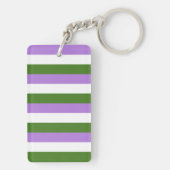Genderqueer Flag Schlüsselanhänger (Rückseite)