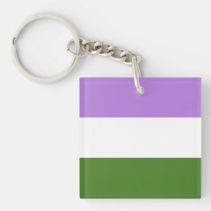 Genderqueer Flag Schlüsselanhänger