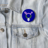 Genderqueer Flag Trans Symbol Button (Beispiel)