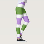 Genderqueer Flag Wide Strip Leggings (Rechts)