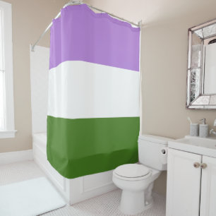Genderqueer-Flagge Duschvorhang