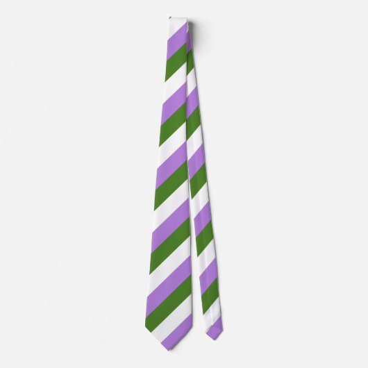 Genderqueer Flagge Krawatte (Vorderseite)