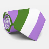 Genderqueer Flagge Krawatte (Gerollt)