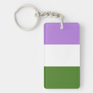 Genderqueer-Flagge Schlüsselanhänger