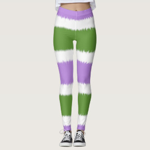 Genderqueer-Flagge-Weitstreifen-Leggings Leggings