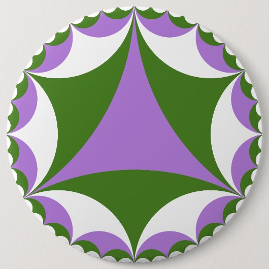 Genderqueer Fraktalknopf Button (Vorderseite)