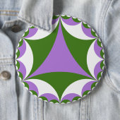 Genderqueer Fraktalknopf Button (Beispiel)