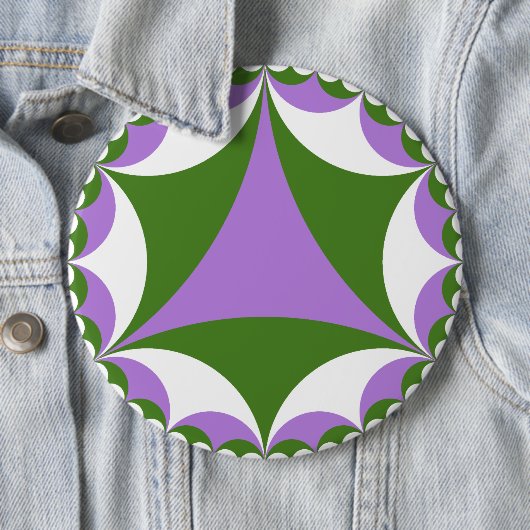 Genderqueer Fraktalknopf Button (Beispiel)