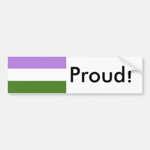 GenderQueer GenderFluid-Stolzflagge Autoaufkleber