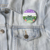 Genderqueer LGBT-Flag Button (Beispiel)