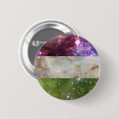 Genderqueer Nebelfleck-Flaggen-Button Button (Vorne & Hinten)