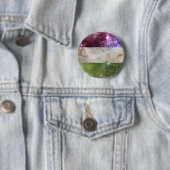 Genderqueer Nebelfleck-Flaggen-Button Button (Beispiel)