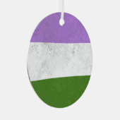 Genderqueer Ornament Aus Metall (Vorderseite Rechts)