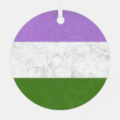 Genderqueer Ornament Aus Metall (Rückseite)