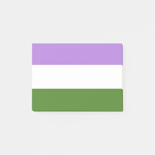 Genderqueer Post-it Klebezettel (Vorderseite)