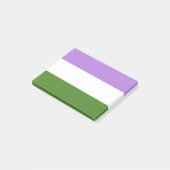 Genderqueer Post-it Klebezettel (angewinkelt)