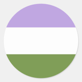 Genderqueer Pride Circle Aufkleber