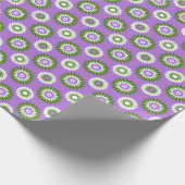 Genderqueer pride colors / purple flower geschenkpapier (Ecke)