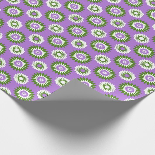 Genderqueer pride colors / purple flower geschenkpapier (Ecke)