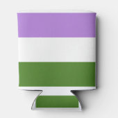 Genderqueer Pride Dosenkühler (Rückseite)