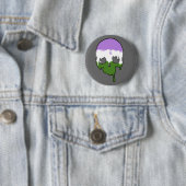 Genderqueer Pride Driving Skull Button (Beispiel)