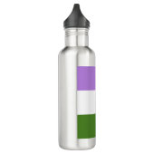Genderqueer Pride Edelstahlflasche (Links)