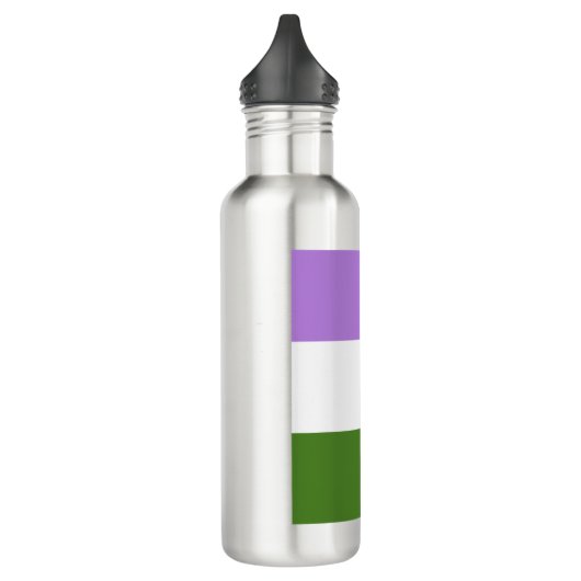 Genderqueer Pride Edelstahlflasche (Links)