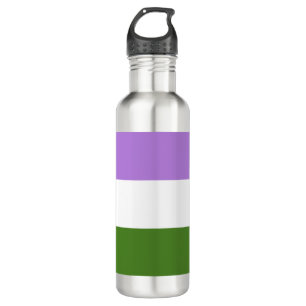 Genderqueer Pride Edelstahlflasche