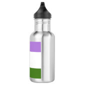 Genderqueer Pride Edelstahlflasche (Rechts)