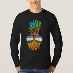 Genderqueer Pride Flag Ananas Genderqueer T-Shirt