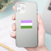 Genderqueer Pride Flag Aufkleber (Telefon)