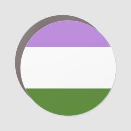 Genderqueer Pride Flag Auto Magnet